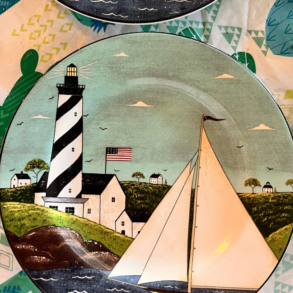 Sakura Coastal Breeze Salad Plates - set of 4 - Picture 4 of 4